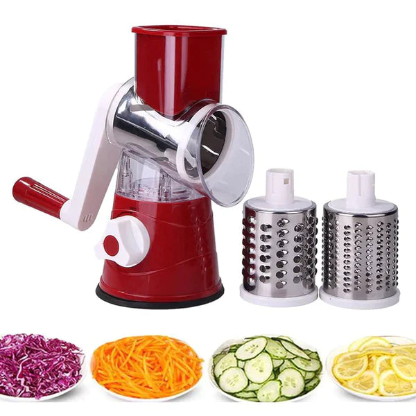 Multifunctional 3 in 1  Vegetable Drum Cutter Grater