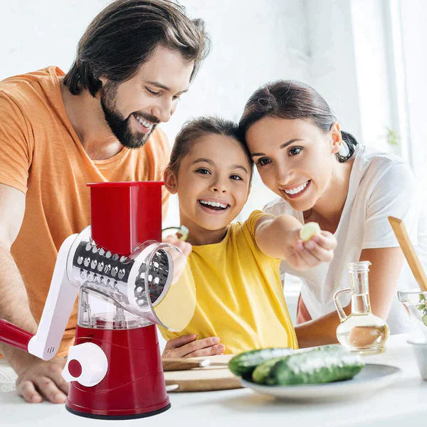 Multifunctional 3 in 1  Vegetable Drum Cutter Grater