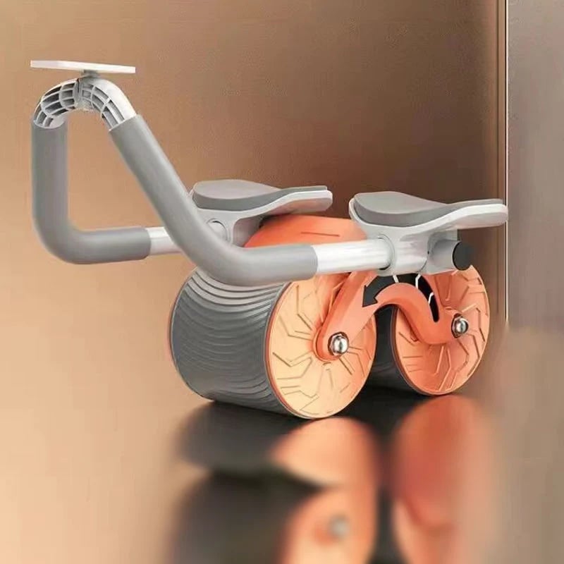 Elbow Support Automatic Rebound Abdominal Wheel with Digital Timer