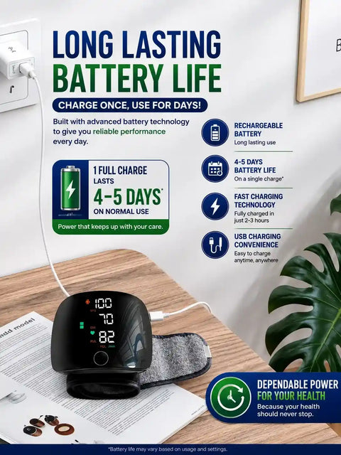 Digital BP monitor wrist cuff – suitable for 13.5 to 21.5 cm wrist circumference