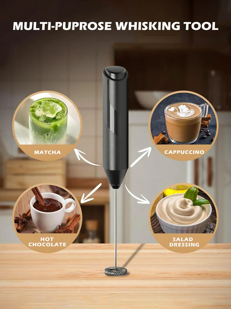 Rechargeable 2-in-1 Coffee Beater & Egg Whisker