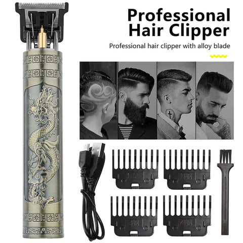 T9 Trimmer Dragon Rechargeable Metal Body