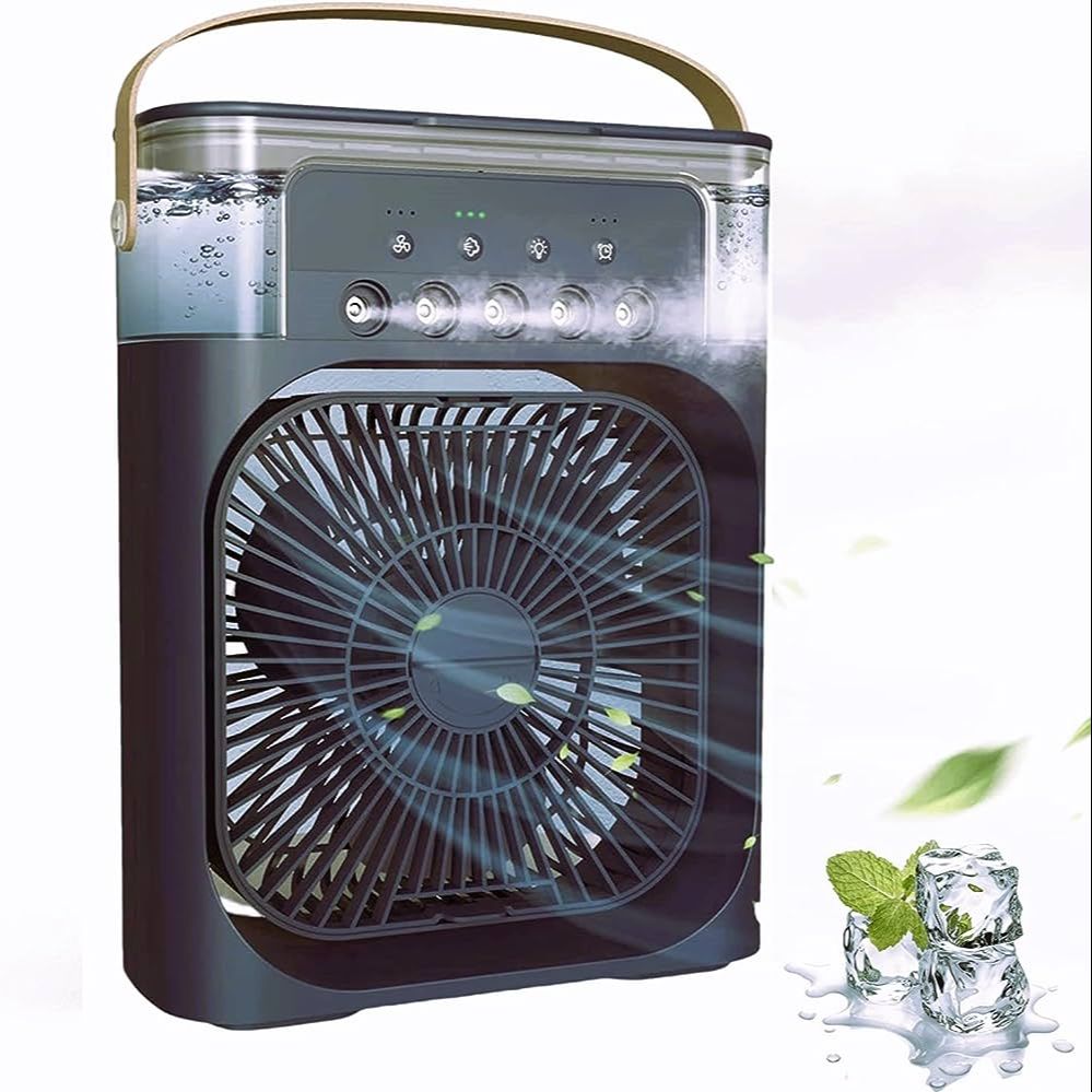 Portable Air Cooler Mist Mini Table Fan (Large size)