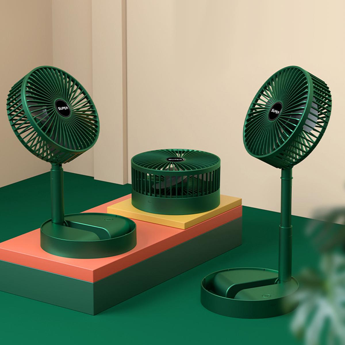 Telescopic Rechargeable Folding Fan