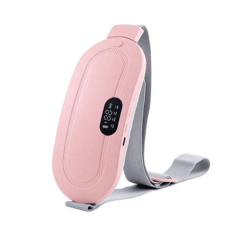 PERIOD CRAMP RELIEF BELT -Heat & Vibration Therapy – Rechargeable USB Type-C