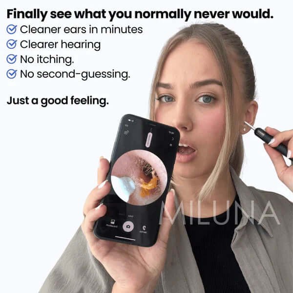 Ear Wax Removal Tool with 1080P HD Camera – Wireless Otoscope Ear Cleaner for Android & iPhone