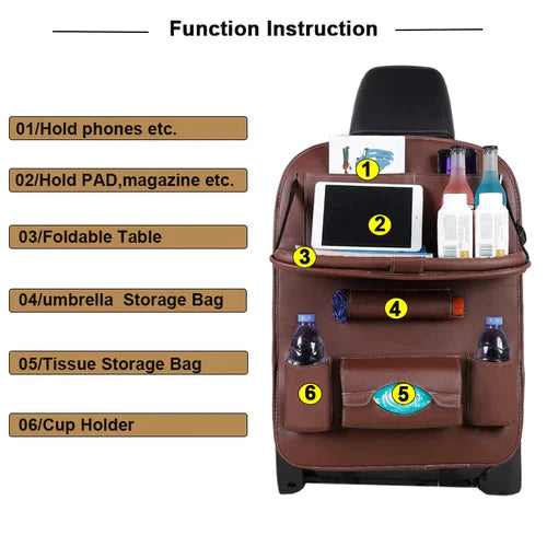Car Back Seat Multifunctional Storage Bag
